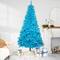 6ft. Pre-Lit Medium Sky Blue Pine Artificial Christmas Tree, Clear Lights